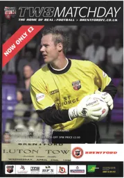 Programme: Brentford vs Luton Town FC (18th Oct 2003)