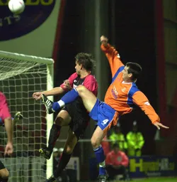 This effort by Matt Spring cleared the crossbar