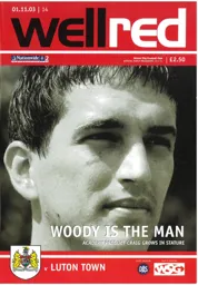 Programme: Bristol City vs Luton Town FC (1st Nov 2003)