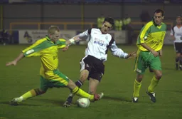 Matt Spring looks a though he is about to be fouled