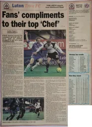 Match Report: Luton Town FC vs Chesterfield (29th Nov 2003)
