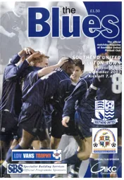 Programme: Southend United vs Luton Town FC (9th Dec 2003)