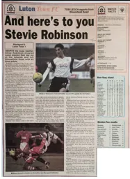 Match Report: Blackpool vs Luton Town FC (13th Dec 2003)