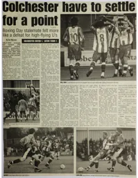 Match Report: Colchester United vs Luton Town FC (26th Dec 2003)