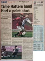 Match Report: Barnsley vs Luton Town FC (6th Mar 2004)