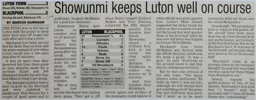 Match Report: Luton Town FC vs Blackpool (13th Mar 2004)