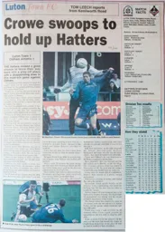 Match Report: Luton Town FC vs Oldham Athletic (3rd Apr 2004)