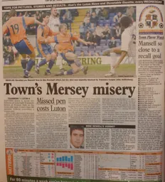 Match Report: Tranmere Rovers vs Luton Town FC (10th Apr 2004)