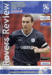 Programme: Tranmere Rovers vs Luton Town FC (10th Apr 2004)