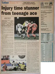 Match Report: Luton Town FC vs Bristol City (17th Apr 2004)