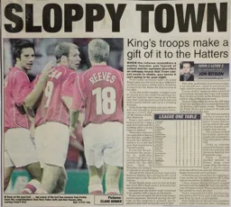 Match Report: Swindon Town vs Luton Town FC (11th Aug 2004)