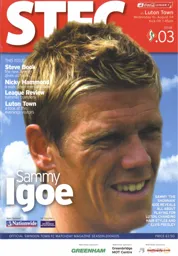 Programme: Swindon Town vs Luton Town FC (11th Aug 2004)