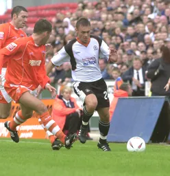 Sol Davis advances down the wing