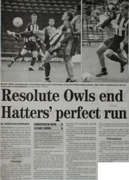 Match Report: Sheffield Wednesday vs Luton Town FC (4th Sep 2004)