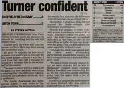 Match Report: Sheffield Wednesday vs Luton Town FC (4th Sep 2004)