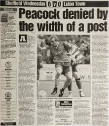 Match Report: Sheffield Wednesday vs Luton Town FC (4th Sep 2004)