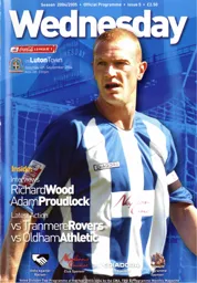 Programme: Sheffield Wednesday vs Luton Town FC (4th Sep 2004)