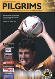 Programme: Boston United vs Luton Town FC (7th Sep 2004)