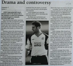 Match Report: Tranmere Rovers vs Luton Town FC (2nd Oct 2004)