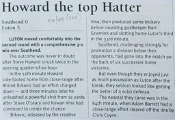 Match Report: Southend United vs Luton Town FC (12th Nov 2004)