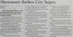 Match Report: Bristol City vs Luton Town FC (18th Dec 2004)