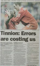 Match Report: Bristol City vs Luton Town FC (18th Dec 2004)