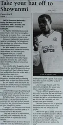 Match Report: Chesterfield vs Luton Town FC (26th Dec 2005)