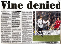 Match Report: Luton Town FC vs Colchester United (28th Dec 2005)