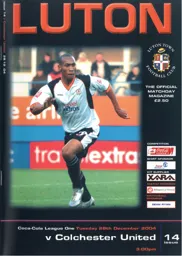 Programme: Luton Town FC vs Colchester United (28th Dec 2005)