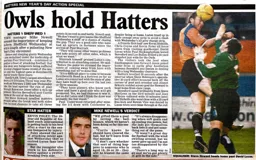 Match Report: Luton Town FC vs Sheffield Wednesday (1st Jan 2005)