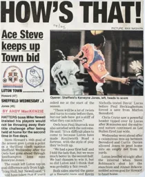 Match Report: Luton Town FC vs Sheffield Wednesday (1st Jan 2005)