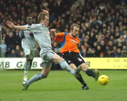 Paul Underwood puts in a cross