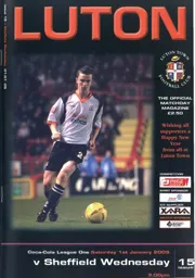 Programme: Luton Town FC vs Sheffield Wednesday (1st Jan 2005)