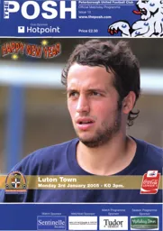 Programme: Peterborough United vs Luton Town FC (3rd Jan 2005)