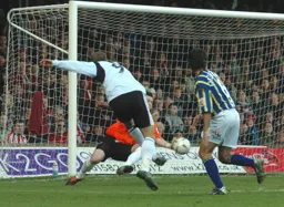 Rowan Vine goes close