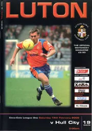 Programme: Luton Town FC vs Hull City (12th Feb 2005)