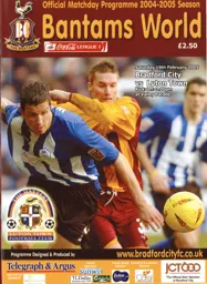Programme: Bradford City vs Luton Town FC (19th Feb 2005)