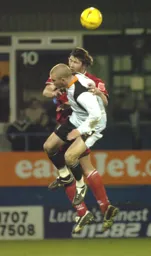 Rowan Vine in a duel with future Hatter Ian Roper