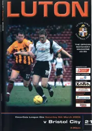 Programme: Luton Town FC vs Bristol City (5th Mar 2005)