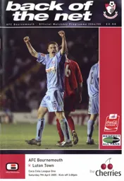 Programme: Bournemouth vs Luton Town FC (9th Apr 2005)