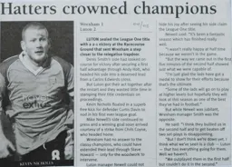 Match Report: Wrexham vs Luton Town FC (23rd Apr 2005)
