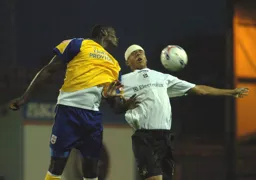 A bandaged Curtis Davies