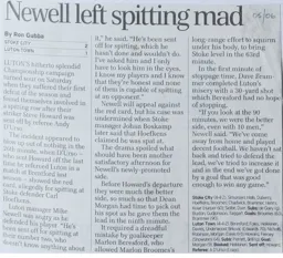 Match Report: Stoke City vs Luton Town FC (20th Aug 2005)