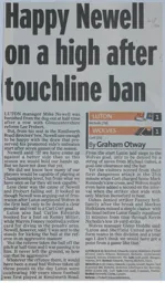 Match Report: Luton Town FC vs Wolverhampton Wanderers (10th Sep 2005)