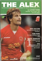 Programme: Crewe Alexandra vs Luton Town FC (15th Oct 2005)