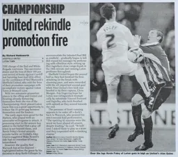 Match Report: Sheffield United vs Luton Town FC (1st Nov 2005)