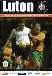 Programme: Luton Town FC vs Crystal Palace (26th Nov 2005)