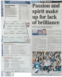 Match Report: Ipswich Town vs Luton Town FC (31st Dec 2005)