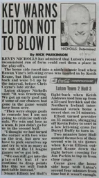 Match Report: Luton Town FC vs Hull City (4th Feb 2006)