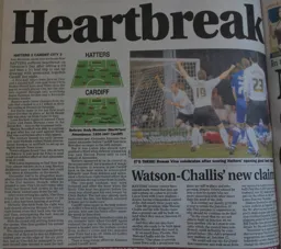 Match Report: Luton Town FC vs Cardiff City (14th Feb 2006)